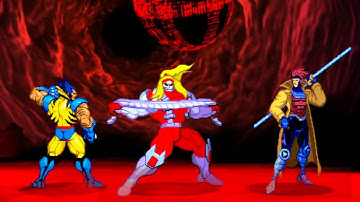 Marvel VS Capcom 2 - Wolverine/Omega Red/Gambit - Expert Difficulty Playthrough