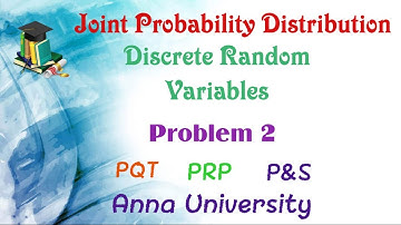 Joint Probability Distribution | Discrete RV | Problem 2 | PQT, PRP, P&S | 2nd Year (4th Semester)