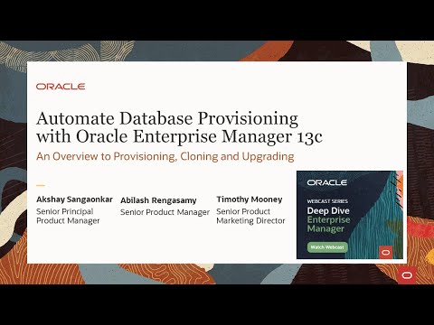 Webinar: Automate your database provisioning to increase efficiency and standardization