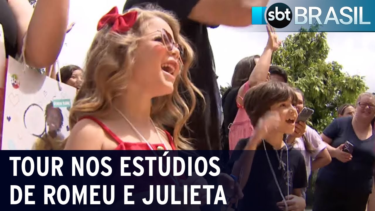 Crianças foram escolhidas para tour nos estúdios de ‘Romeu e Julieta’ | SBT Brasil (20/01/24)