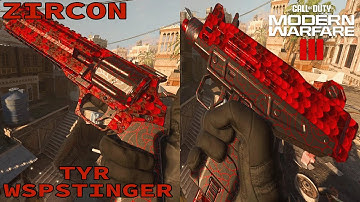 UNLOCKING ZIRCON ON THE TYR & WSP STINGER! - COD MW3 ZOMBIES