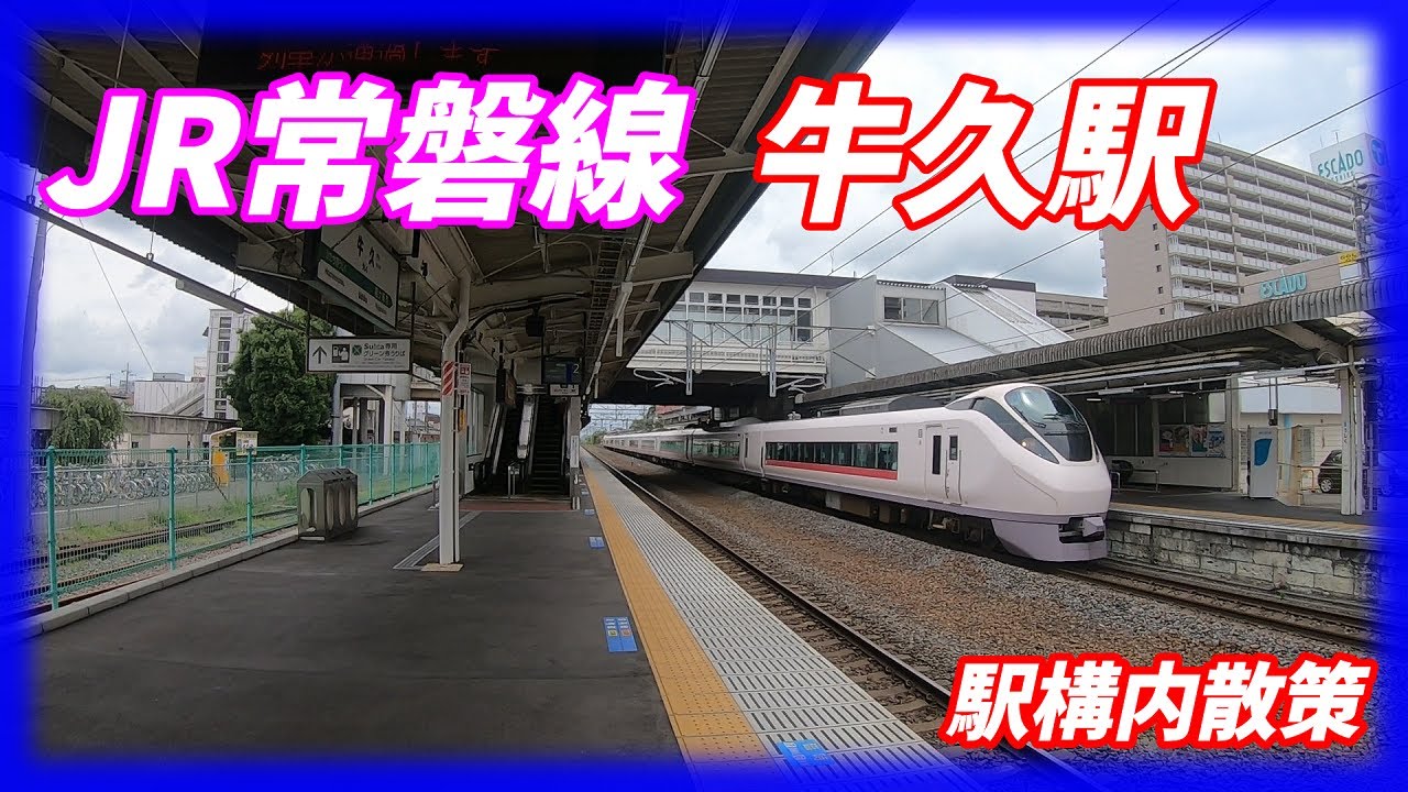 JR常磐線、牛久駅構内を散策！(Japan Walking around Ushiku Station)