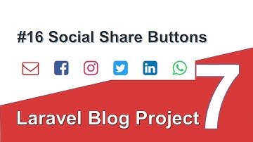 #16 Laravel Blog Project in Hindi (2021) - Add Social Share Links to Page
