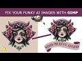 Doctor AI images with GIMP, Inkscape, and Canva