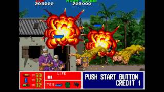 Operation Thunderbolt (World) - Operation Thunderbolt arcade partial playthrough 60 fps - User video