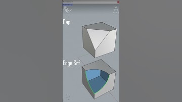 Cap vs Edge Srf - Rhino Tutorial