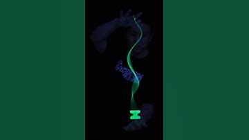Do DNA with K2 green Yoyo glow in the dark #magicyoyok2 #yoyo #tricks #yoyotricks #video #fypage