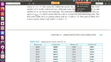 S4 CT: Data Communication: Module 4 Class2: Parity Check