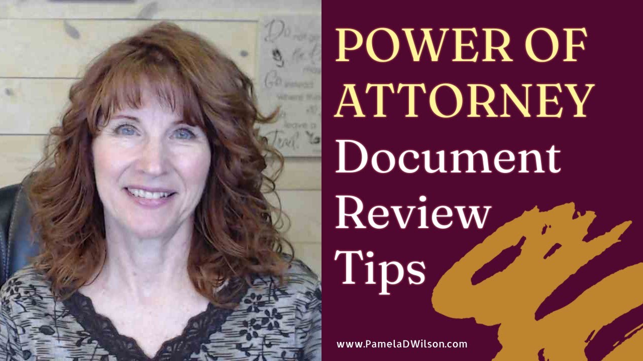 Power of Attorney Document Review Tips YouTube