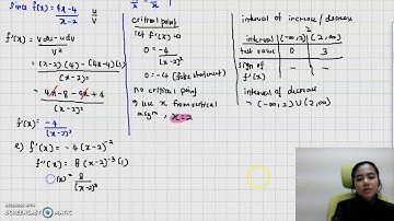Calculus1-Analysis of function (rational) Example 2