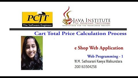 Web Project Task 29 | 1st year | Semester 01 | Java Institute | eShop web application