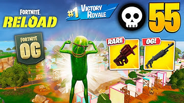 55 Elimination Solo Vs Squad Reload "Zero Build" Gameplay Wins (NEW! Fortnite RELOAD chapter 6 PC)