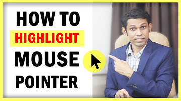 How to Highlight Mouse Pointer in Windows 10 in Hindi (हिंदी)
