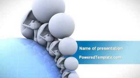 Population Growth PowerPoint Template by PoweredTemplate.com