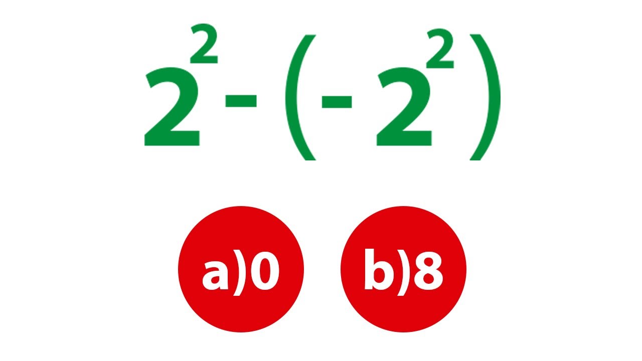 COMO CALCULAR NÚMERO NEGATIVO ELEVADO AO QUADRADO 