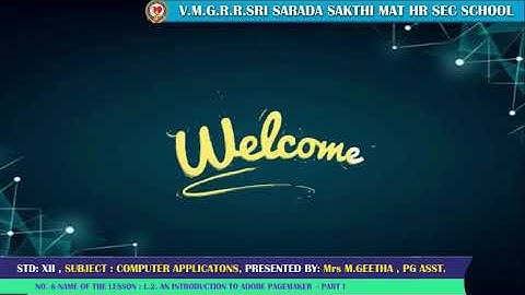 XII CA L 2   AN INTRODUCTION TO ADOBE PAGEMAKER PART I