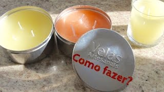 Como fazer  Velas aromáticas