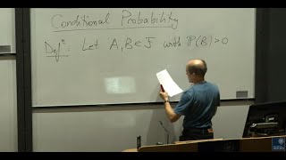 Probability Lecture 3: Conditional probabilities - 1st Year Student Lecture