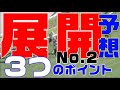 競馬【展開予想】3つのポイ ント（No.2） 有力馬を探し出す展開の考え方、基礎知識と予想方法の講義（全3回）です。競馬予想をする際に初心者の方から簡単に展開を楽しんでもらえるような講座を心がけました