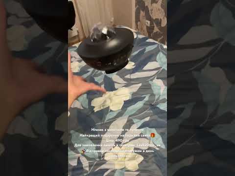 Нічник-проєктор зоряне небо з Bluetooth колонкою та пультом, видео 1