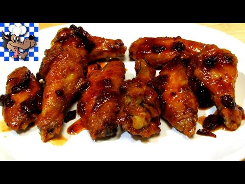 Honey Chipotle Wings - Crispy Oven Baked Chicken Wing Recipe