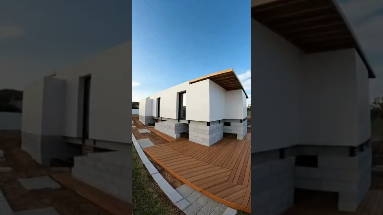 Beautiful construction of a minimalist house 😯🏠😊