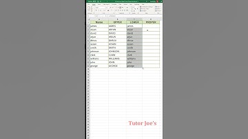 Excel Text Functions: Exploring Upper, Lower, and Proper for Text Transformation | Tutor Joes