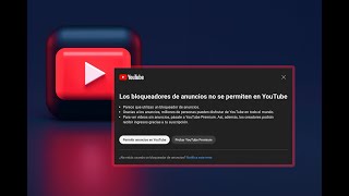 YouTube: los bloqueadores infringen los términos del servicio. ⚠