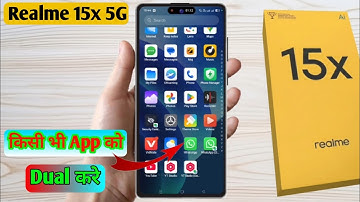 realme 15x 5g dual app settings, realme 15x 5g me dual app kaise kare