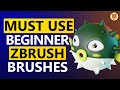 MUST USE Zbrush Brushes for ABSOLUTE ZBRUSH BEGINNERS { 100% Recommended } by BrownBearAnimation👌#3