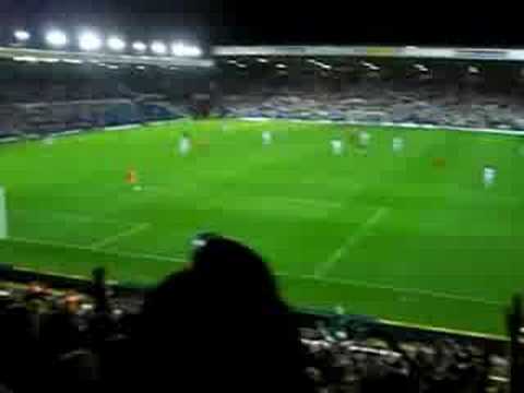 Leeds vs Bradford City 02/09/08 JPT johnstones paint trophy first round, players entrance, penalty bcfc bantams elland road.