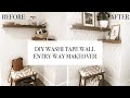 Entryway Makeover - DIY Washi Tape Wall