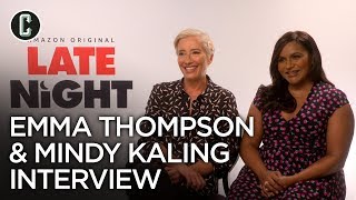 Late Night: Mindy Kaling & Emma Thompson Interview