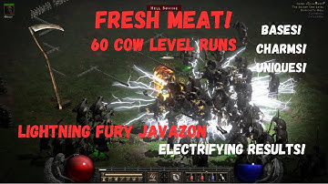 Diablo 2 Resurrected Javazon Cow Runs. Gear, Skills, Drop Highlights!