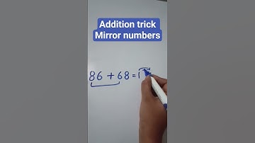 Addition trick Mirror numbers l #shorts #shortsfeed #viral #mathshack