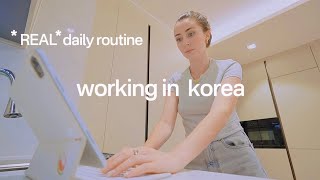 Real days in the life in KOREA  come to work with me, cozy cafe, worklife balance