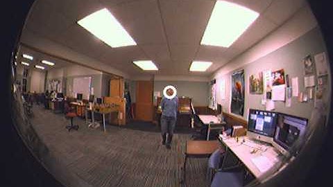 Fisheye video, the face tracking was performed using Kinect.