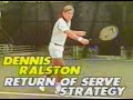 Dennis Ralston: return of serve strategy (Jack Kramer tennis lessons) の動画、YouTube動画。