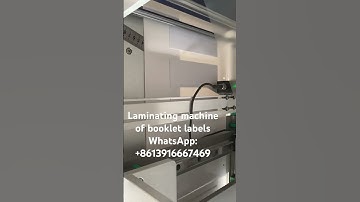 Laminating machine of booklet labels or labeling machine, most of sizes are available and changing