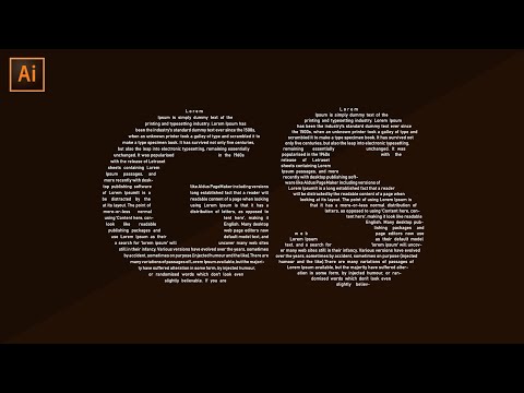 How To Create a "Text Inside Text" Typography Effect in Adobe Illustrator Tutorial