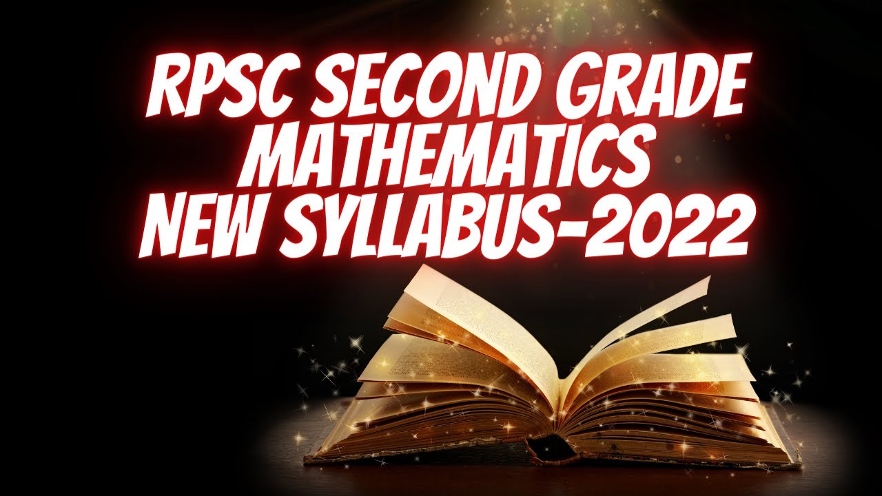 RPSC Second Grade New Syllabus 2022 2022 Rpsc second grade new syllabus 2022 2022