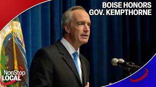 Boise honoring late Gov. Dirk Kempthorne today at the Capitol