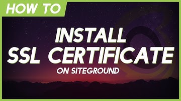 Siteground SSL Certificate
