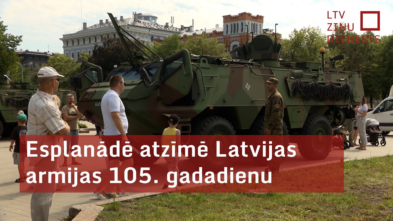 Esplanādē atzīmē Latvijas armijas 105. gadadienu