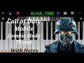 Call of duty mobile  zombie mode theme with notes  krish1908 shorts