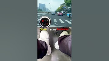 The correct start and stop of a manual car!#shorts  #short  #shortsvideo  #car  #driving  #tips