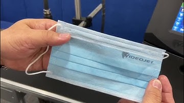 Continuous Inkjet Printing on Disposable Mask | CIJ Printer | Videojet Technologies