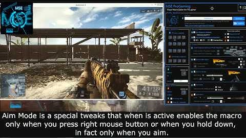 BF4 BF3 COD HARDLINE Macro No Recoil and No Spread - 8 How to use - Aim Mode