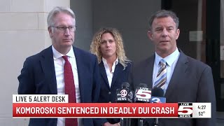 RAW VIDEO: Komoroski's attorneys react to sentencing in deadly DUI crash Guide