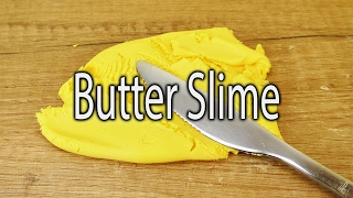 BUTTER SLIME DIY | gelben streichfähigen Schleim selber machen